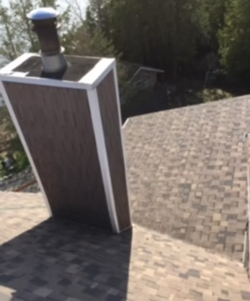 Finished chimney roof work